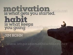Motivation and Habit Inspirational Poster | Drive and Ambition