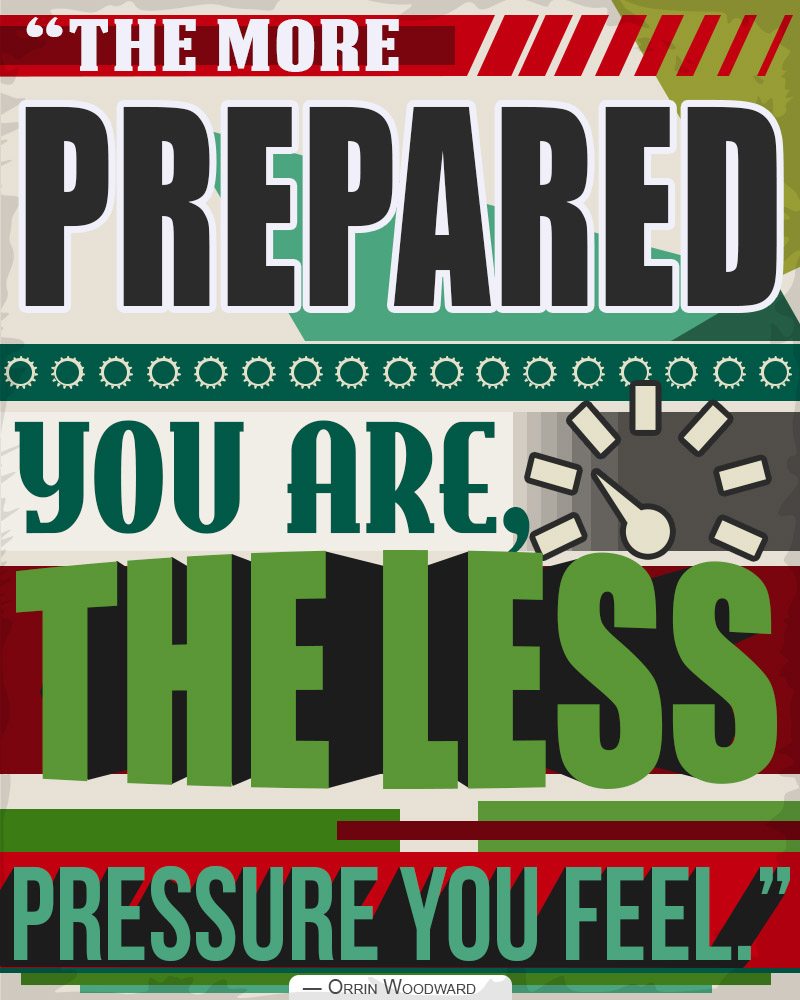 Dealing with Pressure: More Prepared, Less Pressure