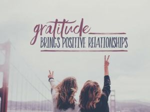 Gratitude Brings Positive Relationships Inspirational Wallpaper