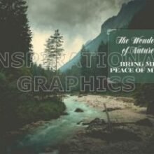 Wonders of Nature Positive Affirmation Inspirational Quote Graphic