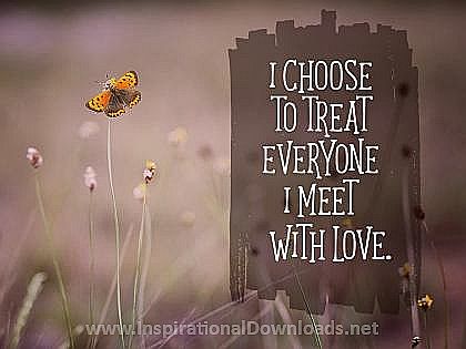 Treat Everyone with Love Inspirational Poster (2069-Love)