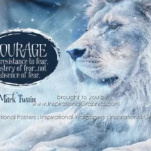 Courage Is Mastery Of Fear